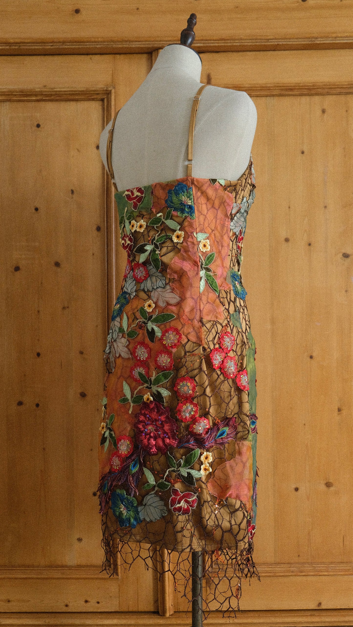 Vintage Nicowa floral dress with handbag (S)