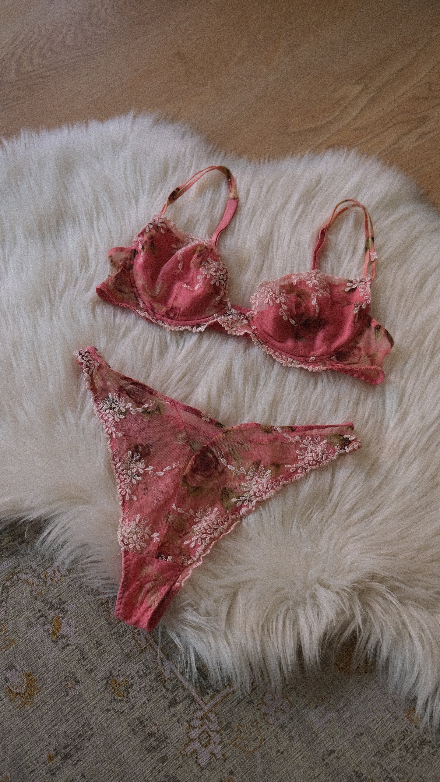 Vintage dark blush 2 piece (36B/80B)