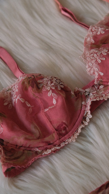 Vintage dark blush 2 piece (36B/80B)