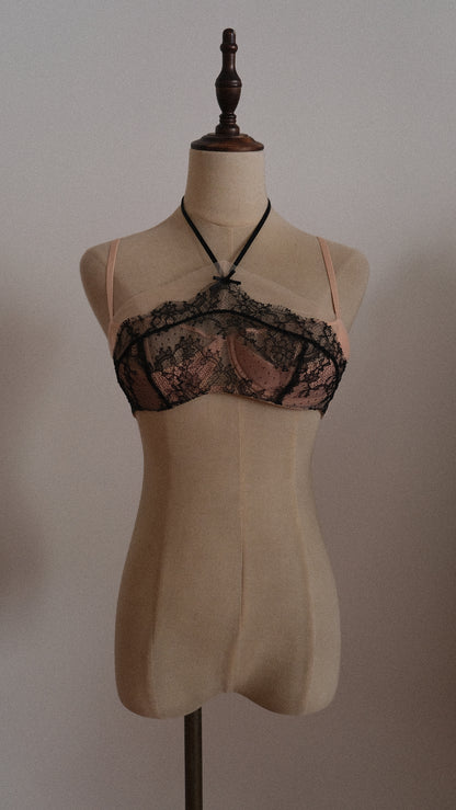 Chantal Thomass lace halter bra (75B/34B)