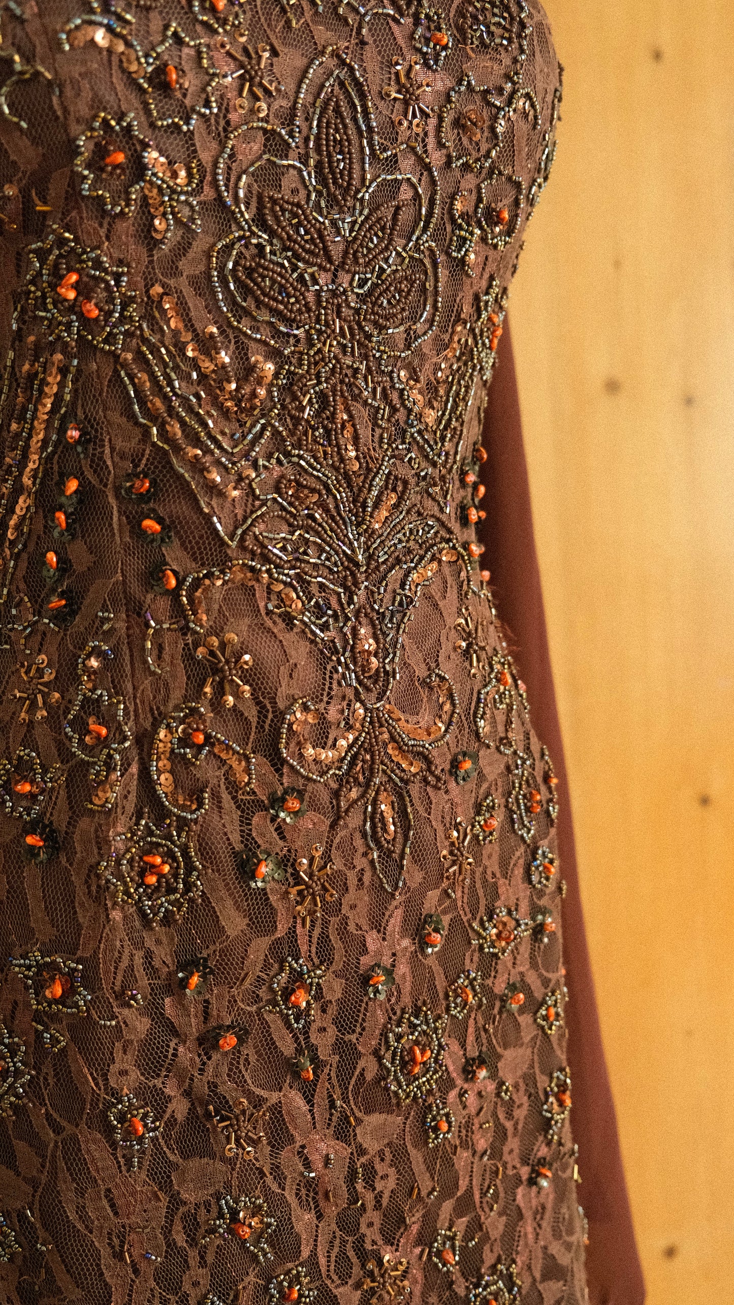 Vintage Yve London dark brown fairy dress (M-L)