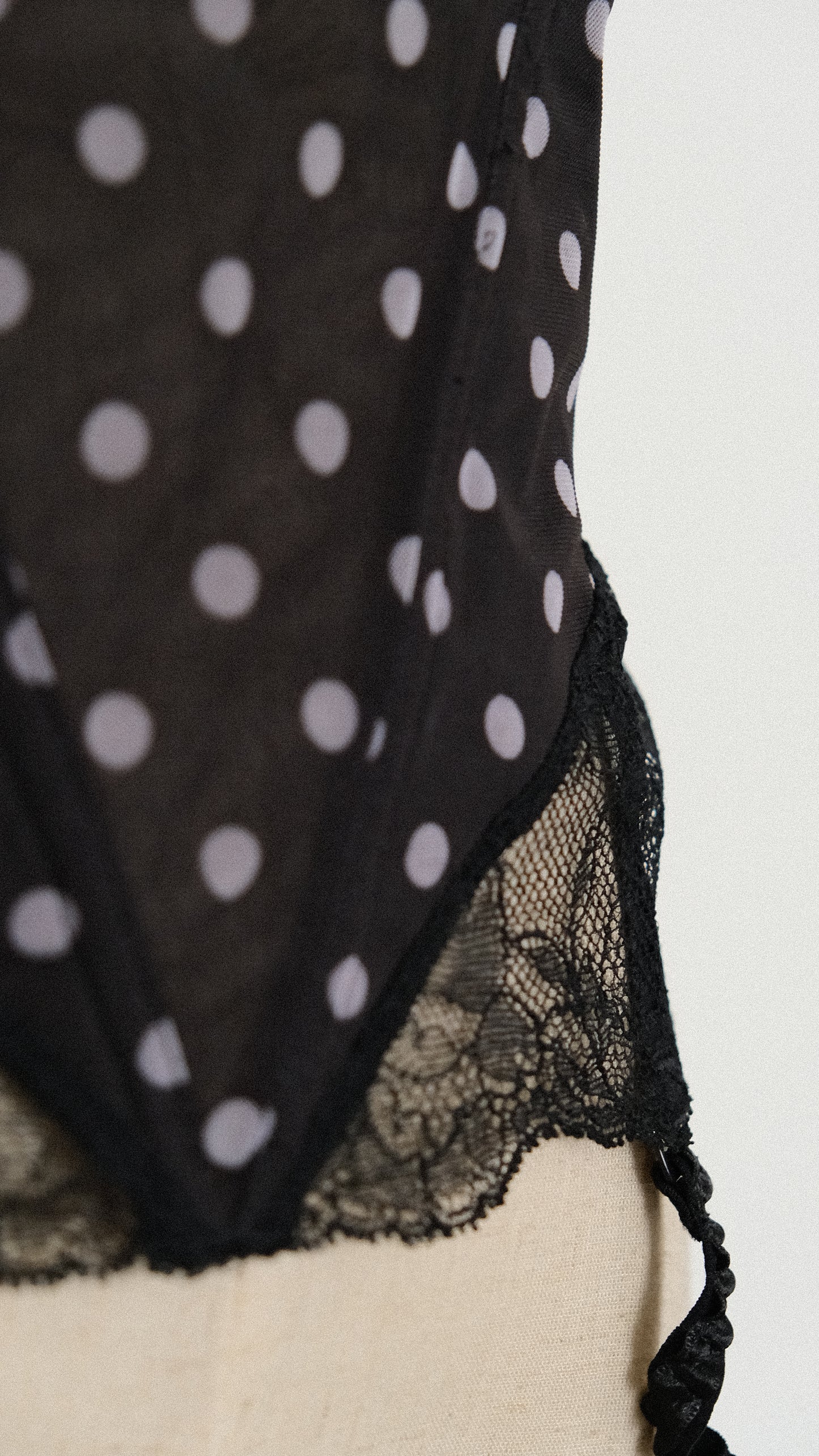 French Floral Polkadot corset (70D/32D)