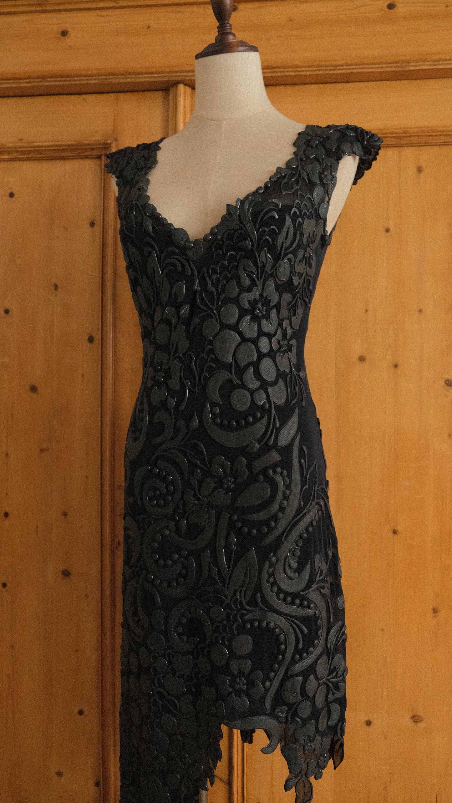 RARE Hand-painted Ema Savahl asymmetrical dress (S-M)