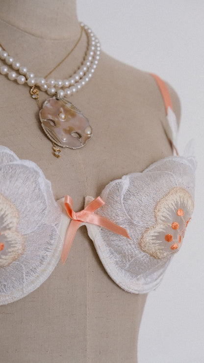 Vintage French Floral bra (80C/36C)