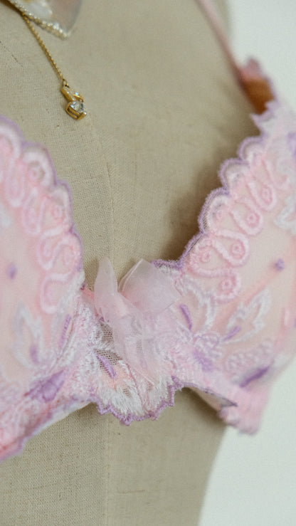 Pink and Lilac Fae bra (34B/75B)