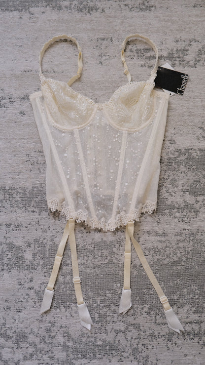 Angel Lace sheer corset (75B/34B)