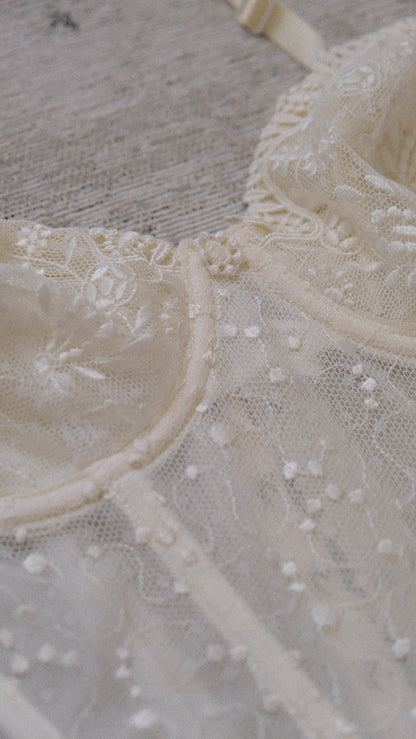 Angel Lace sheer corset (75B/34B)