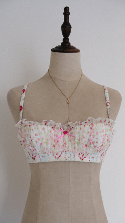 Vintage Chantal Thomass floral balconette (34B/75B)