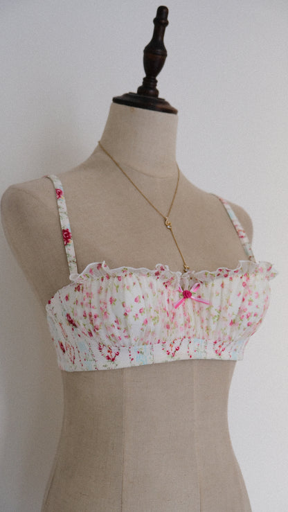 Vintage Chantal Thomass floral balconette (34B/75B)