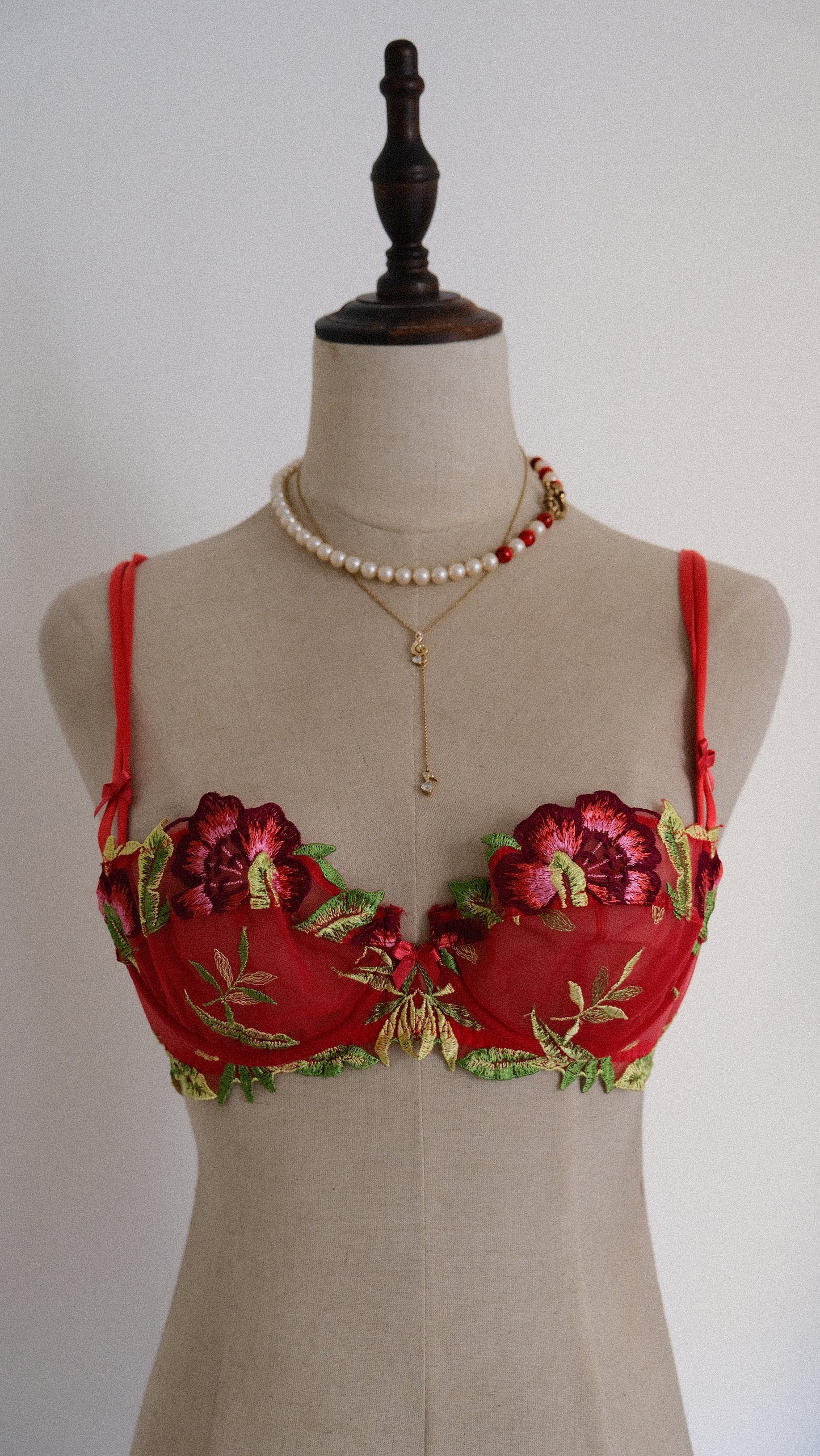 Vintage French tropical bra (70C/32C)