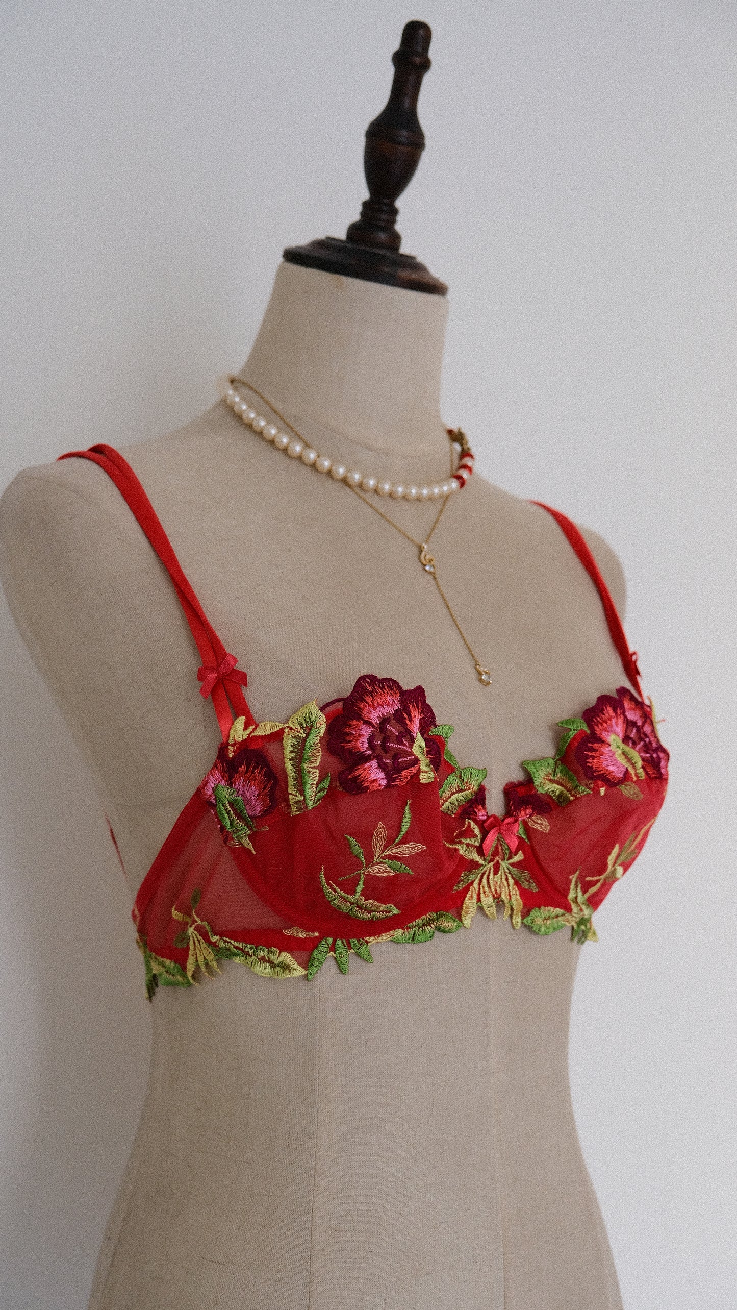 Vintage French tropical bra (70C/32C)