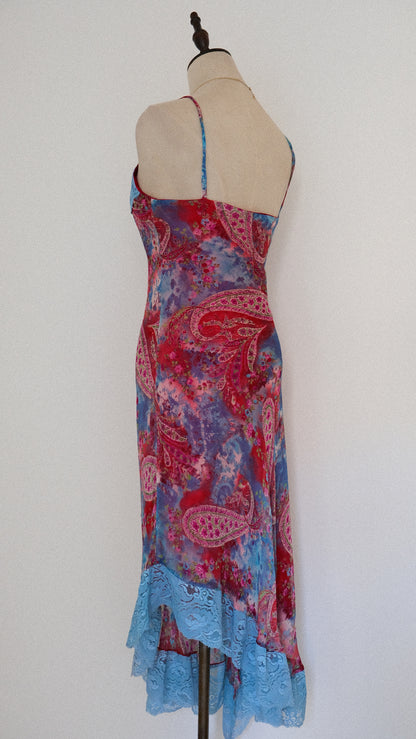 French Berry Lace dress (S/M)