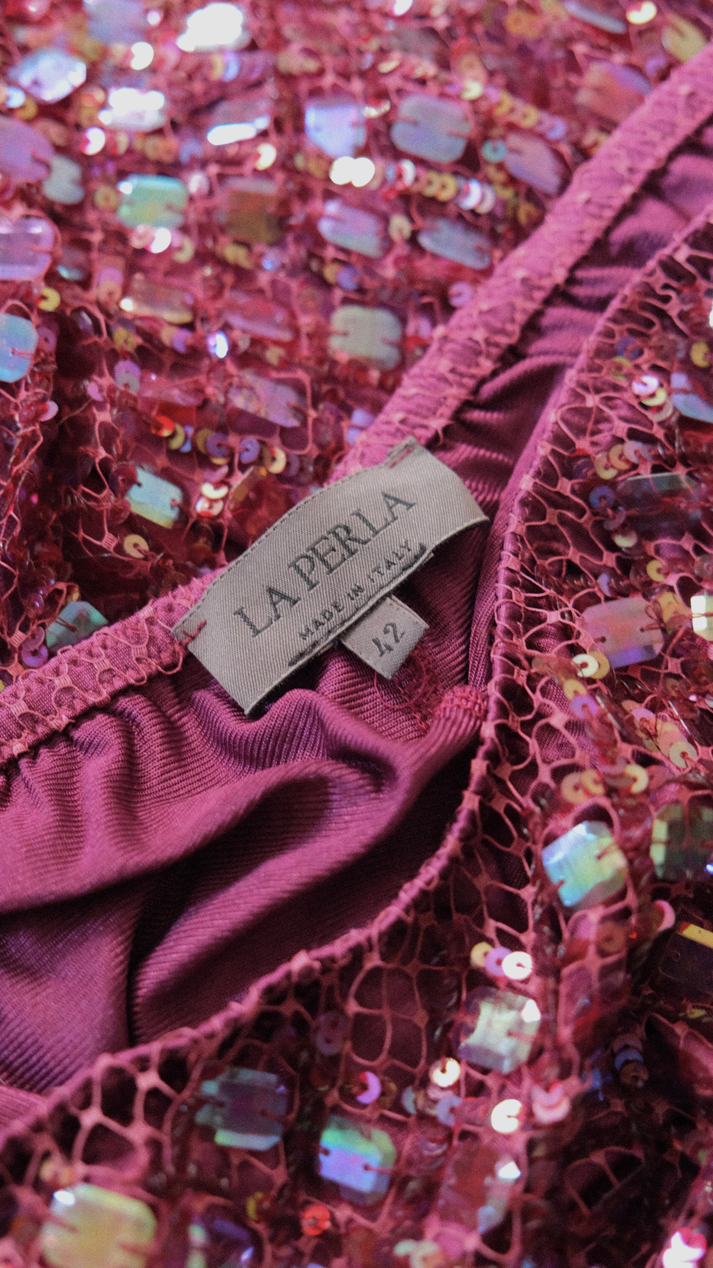 Vintage La Perla sequin mermaid tail skirt (S)