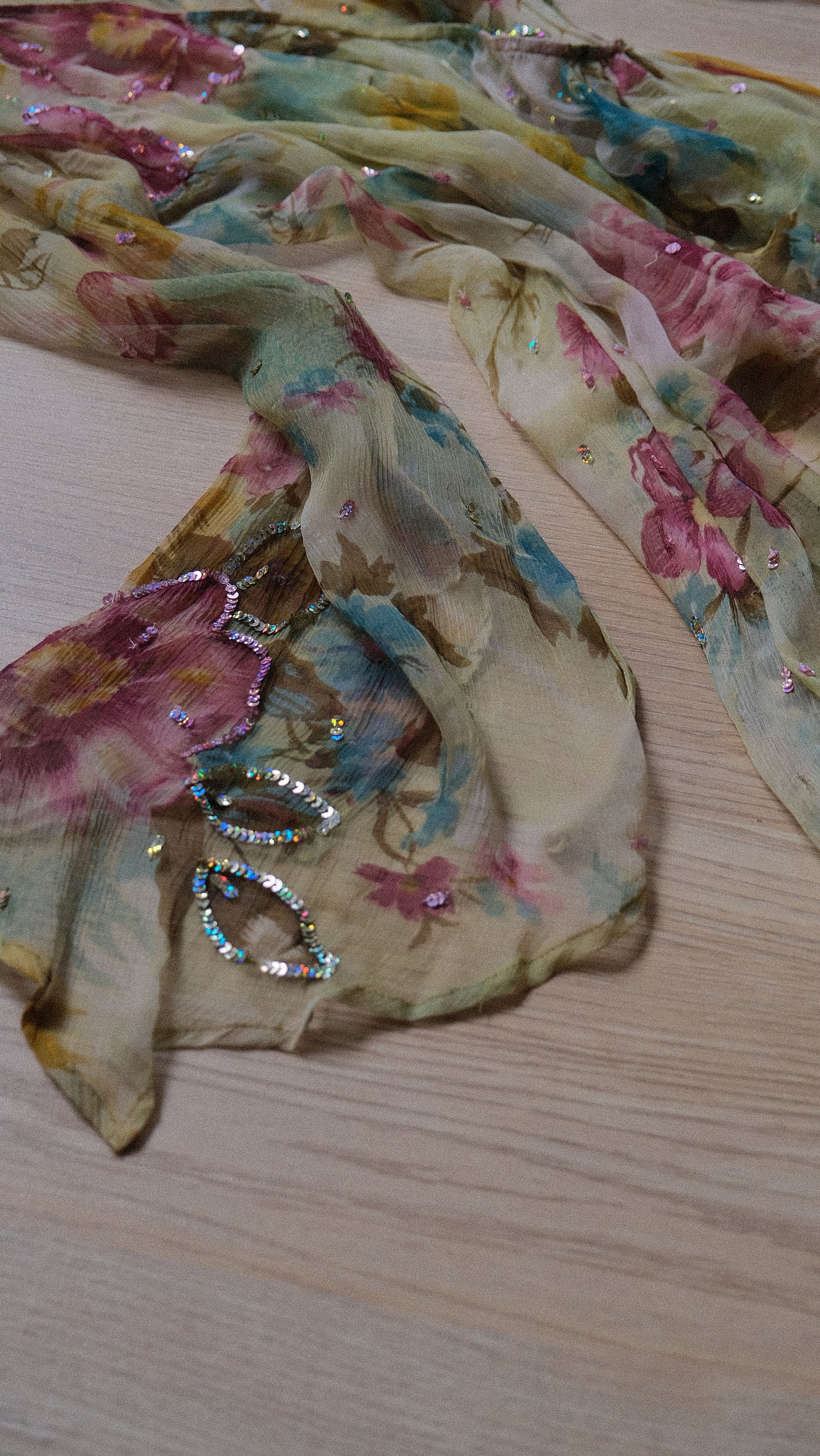 Vintage sheer fairy dress with sequins (S-L)