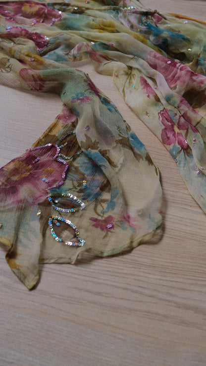 Vintage sheer fairy dress with sequins (S-L)