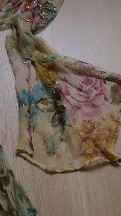 Vintage sheer fairy dress with sequins (S-L)
