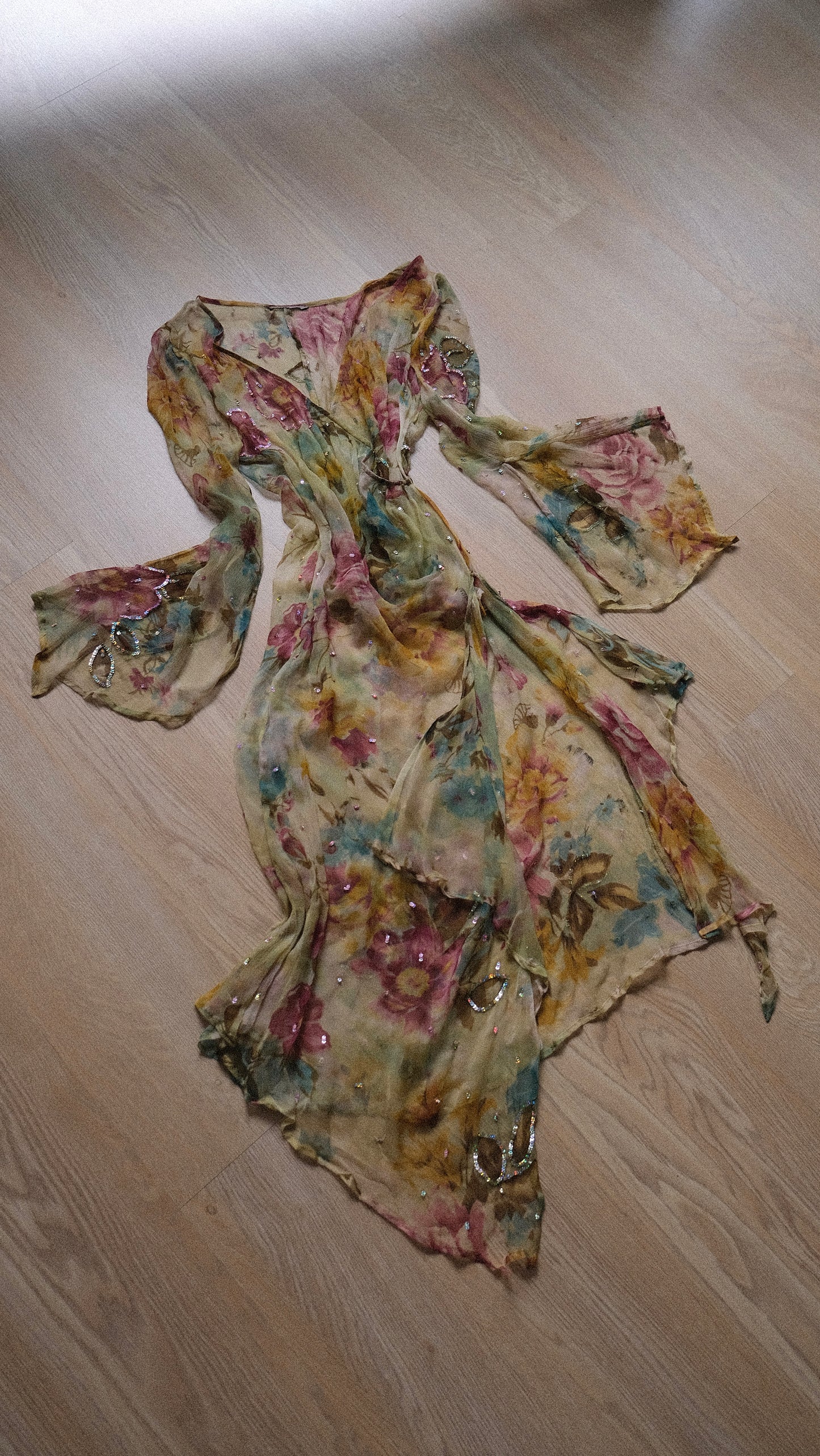 Vintage sheer fairy dress with sequins (S-L)