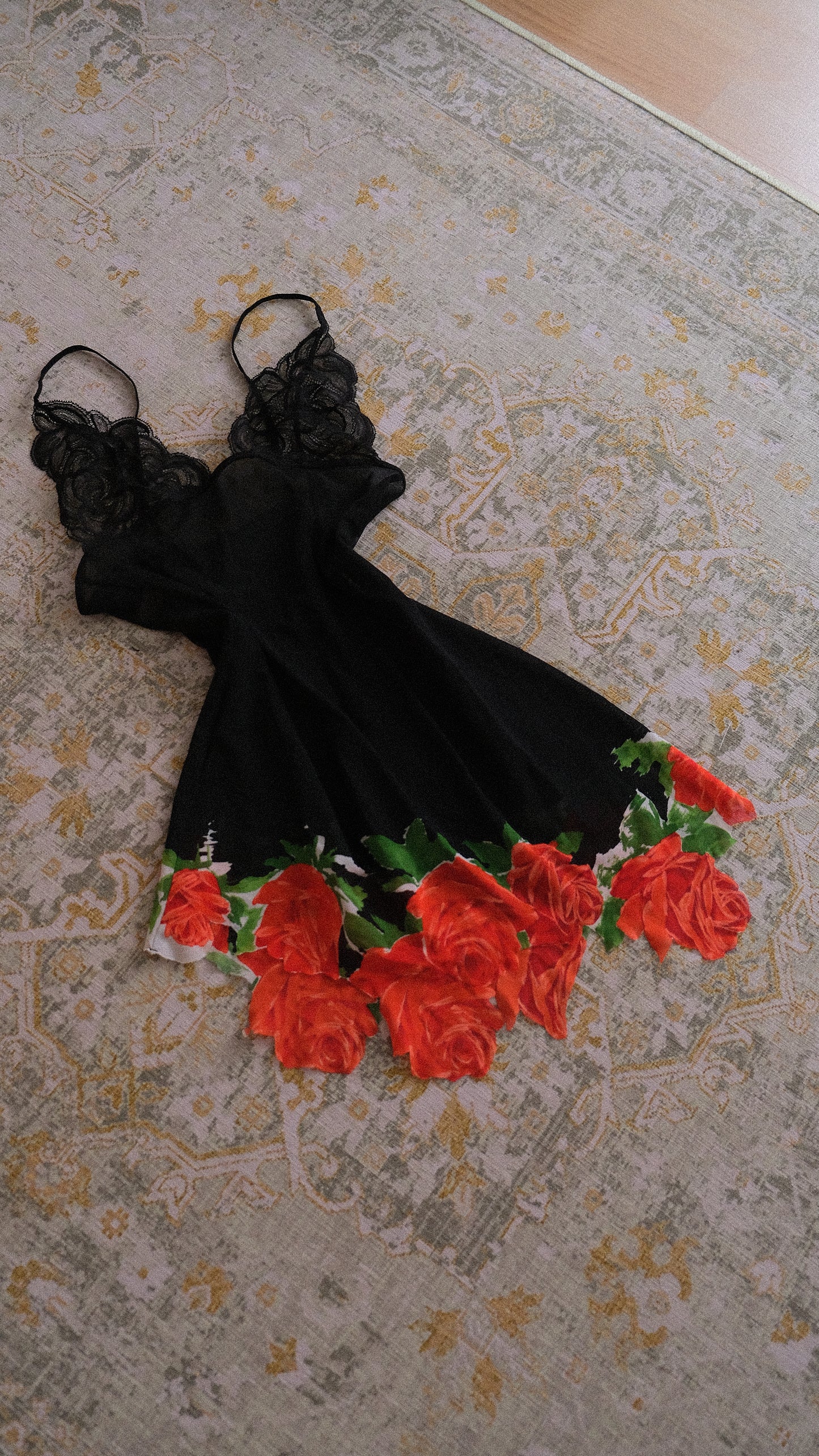 Marvel by La Perla sheer rose mini babydoll (M-L)