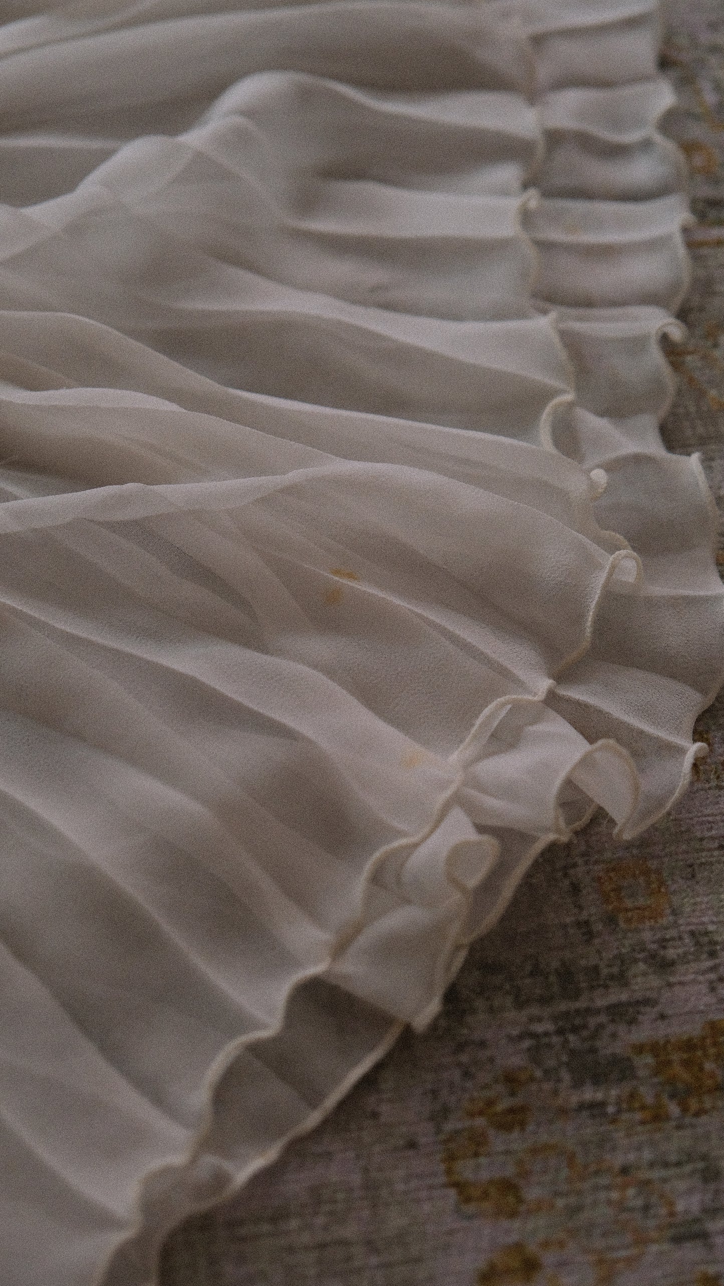 Vintage Italian soft floral babydoll with pleads