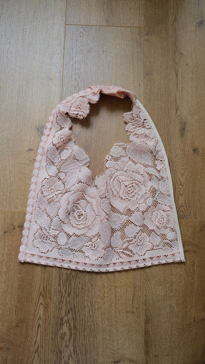 Upcycled Romance Floral tote