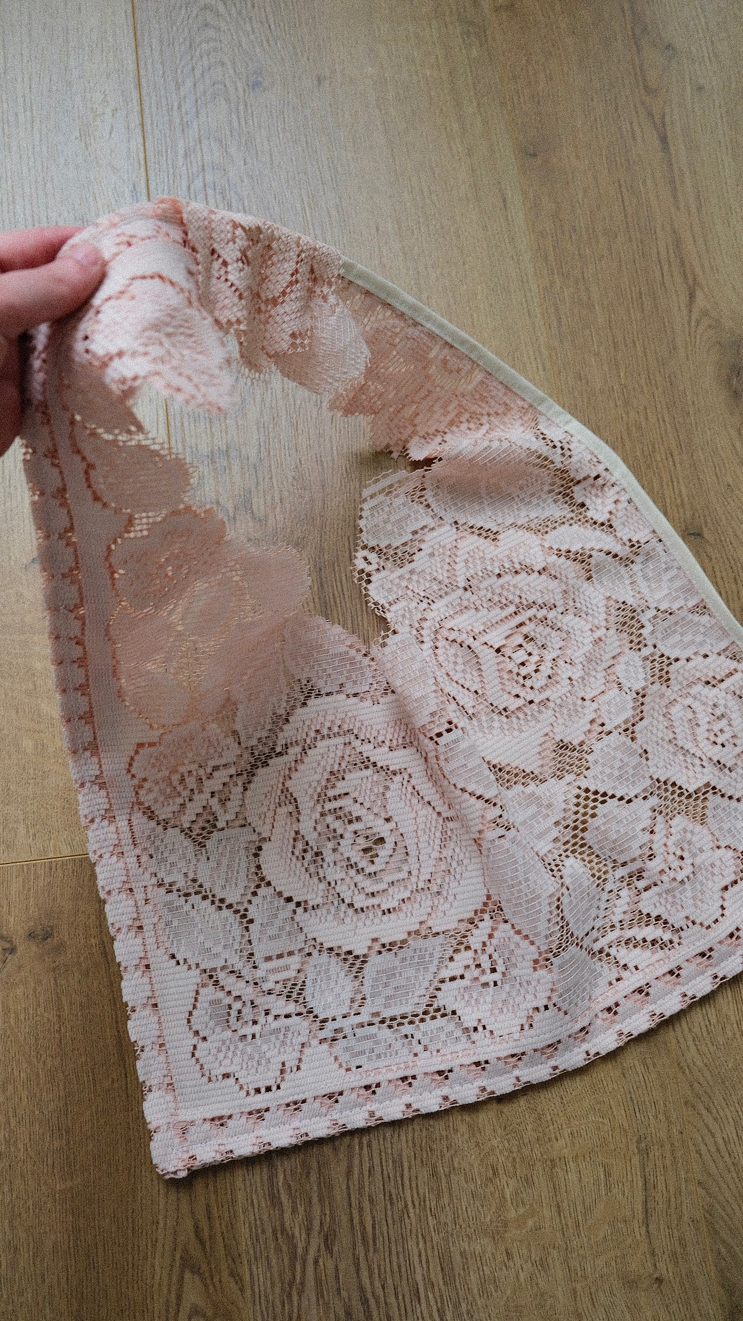 Upcycled Romance Floral tote