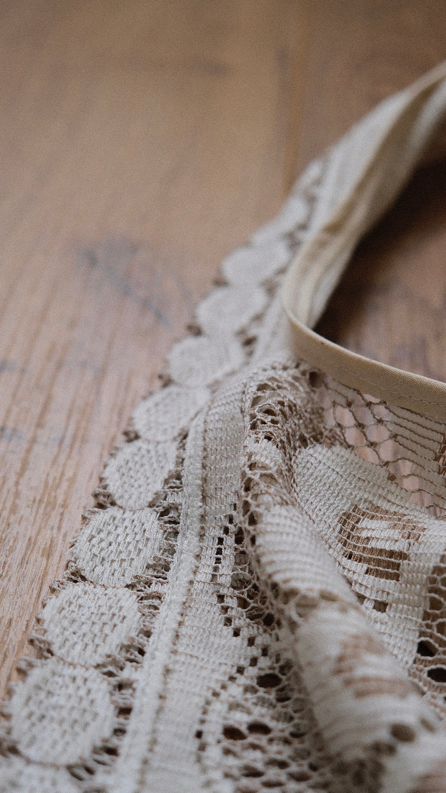 Upcycled Creme and Ivory tote