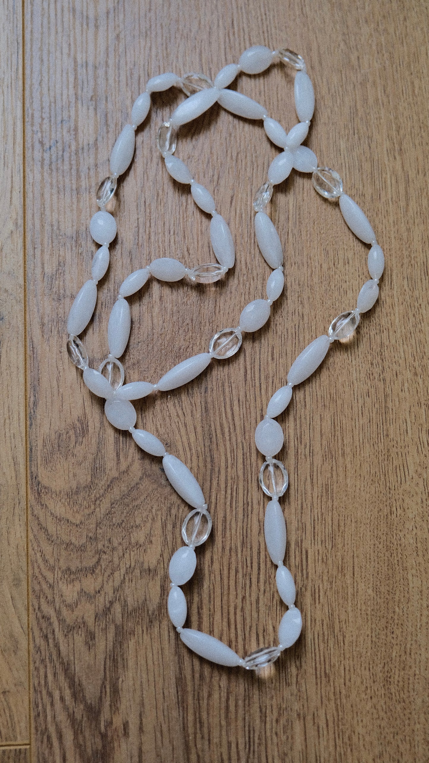 White beads necklace