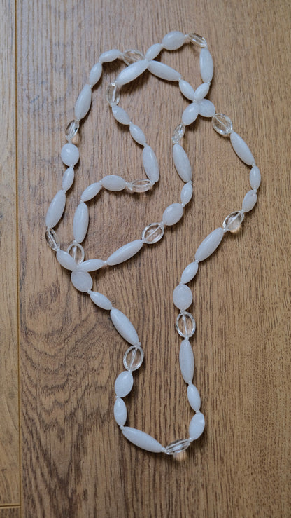 White beads necklace