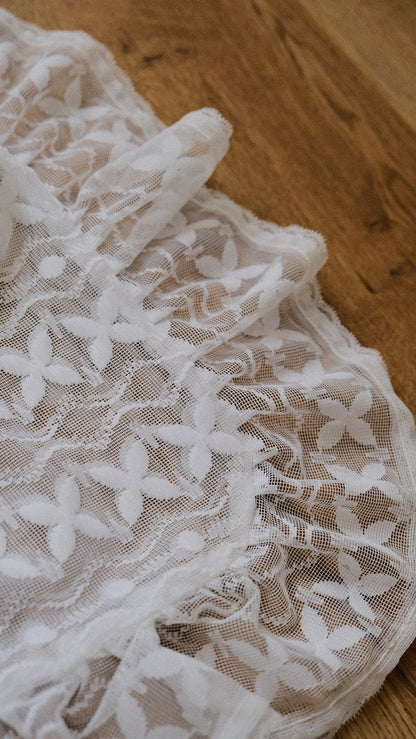 Upcycled Lace Flutter bag