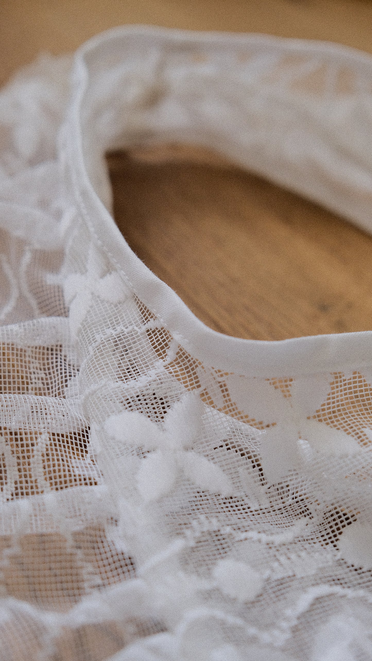 Upcycled Lace Flutter bag