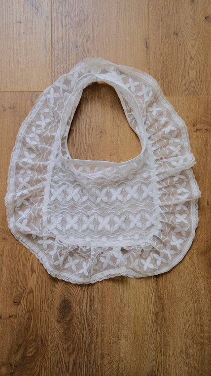 Upcycled Lace Flutter bag