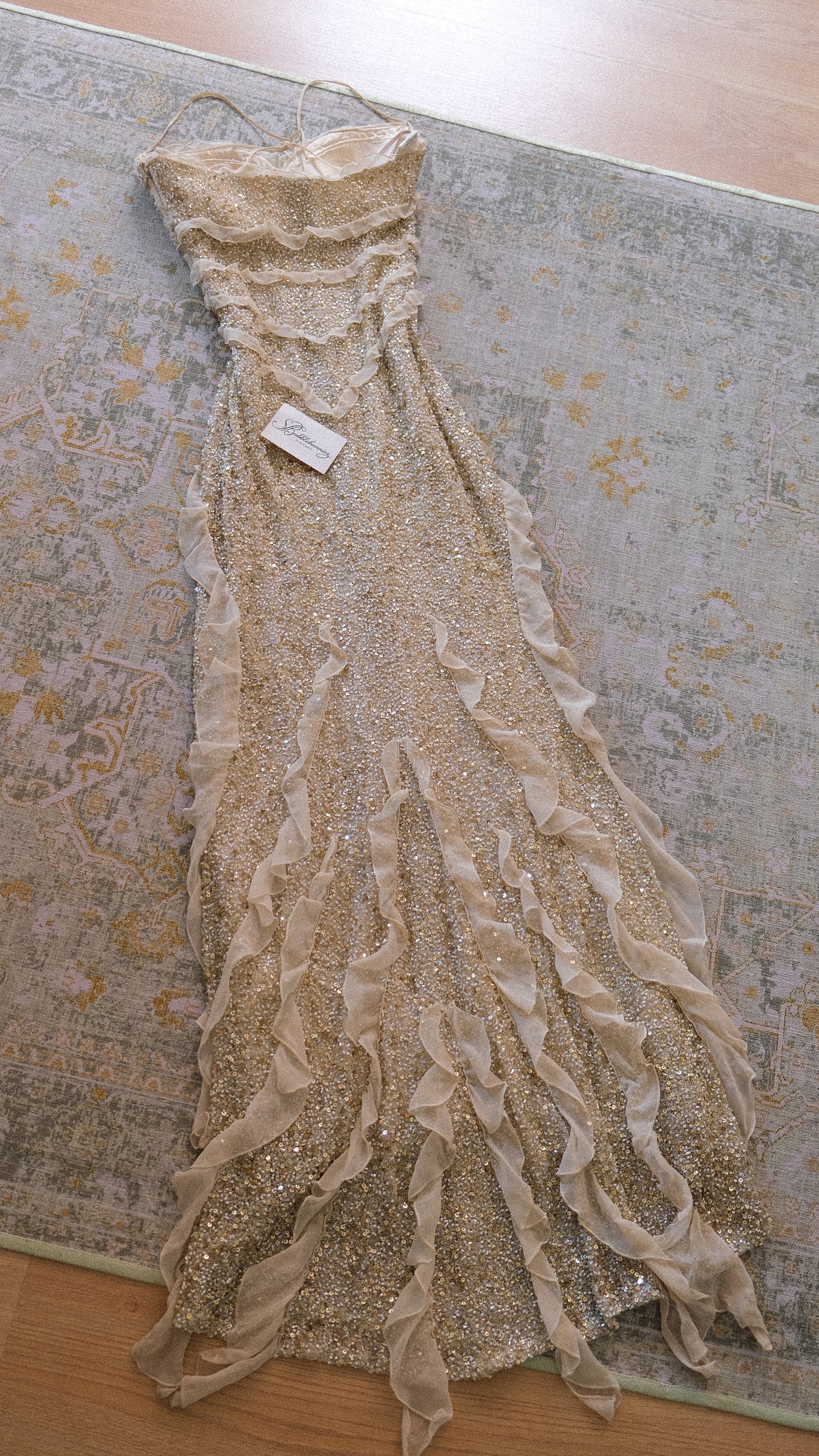 Vintage Spanish ‘washed ashore’ mermaid gown