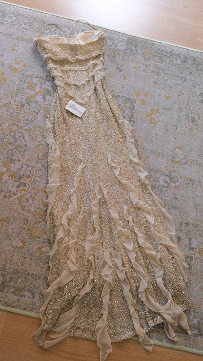 Vintage Spanish ‘washed ashore’ mermaid gown