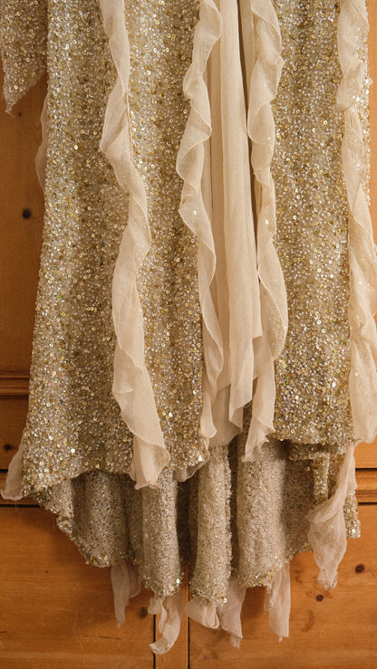 Vintage Spanish ‘washed ashore’ mermaid gown