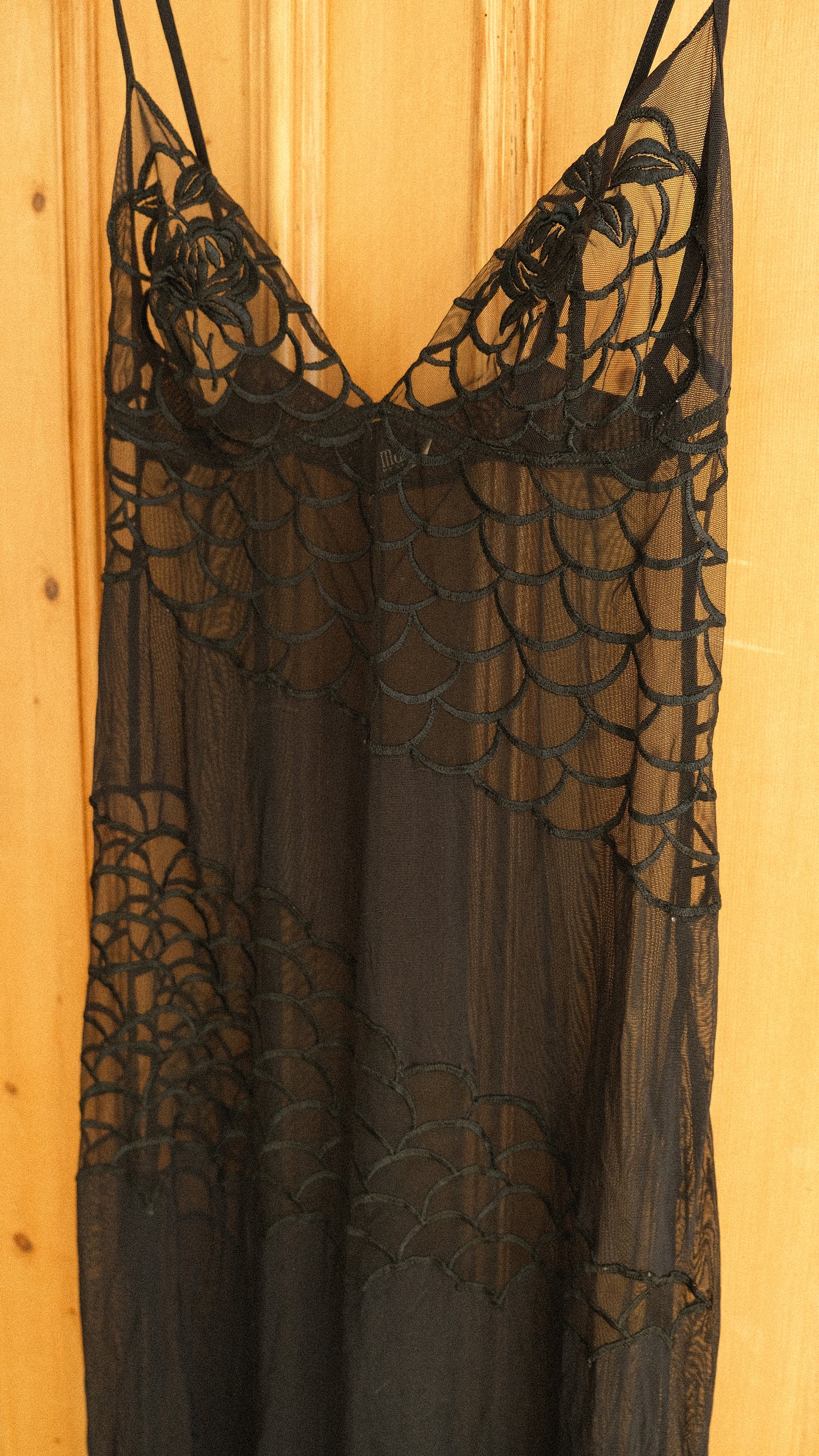 Marvel by La Perla black sheer lingerie dress