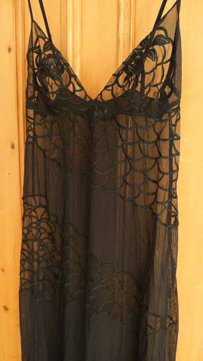 Marvel by La Perla black sheer lingerie dress