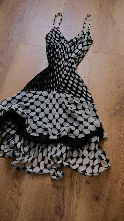 Polkadot Couture dress (M-L)