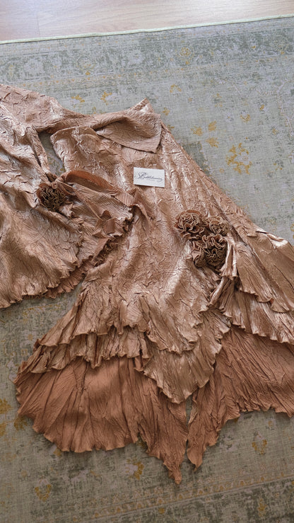 Vintage floral & flutter 2 piece set