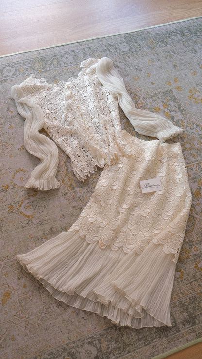 Vintage French ivory 2 piece set