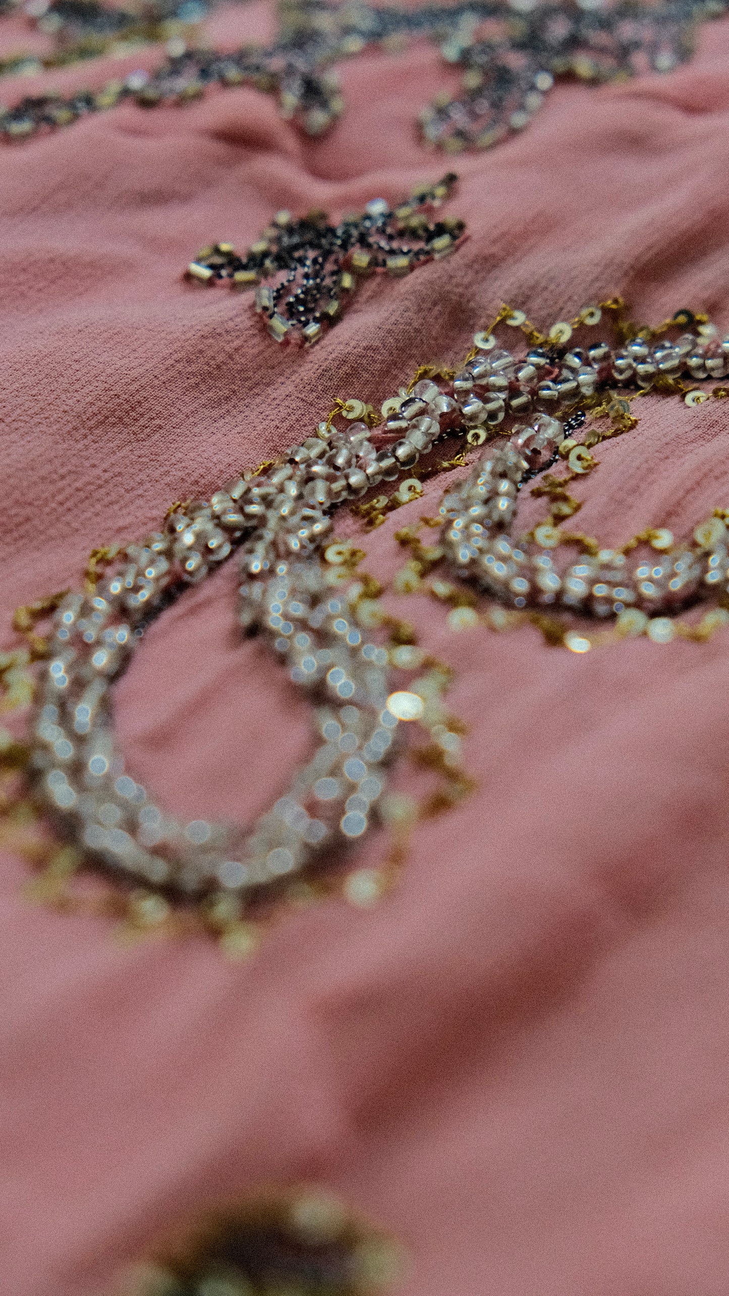 100% Silk Pink Reef dress (S)