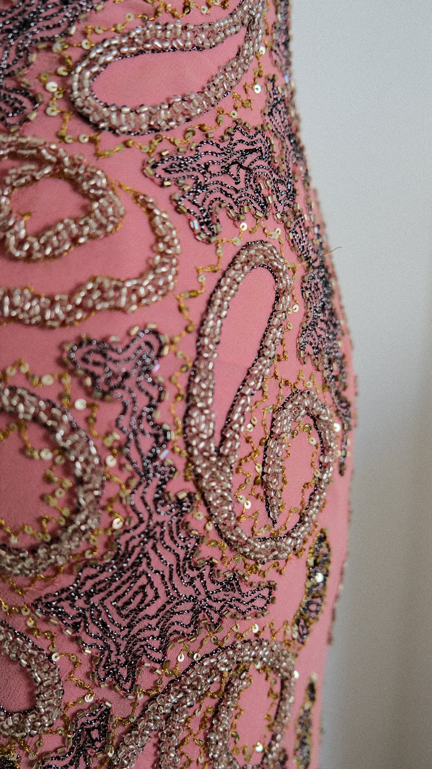 100% Silk Pink Reef dress (S)