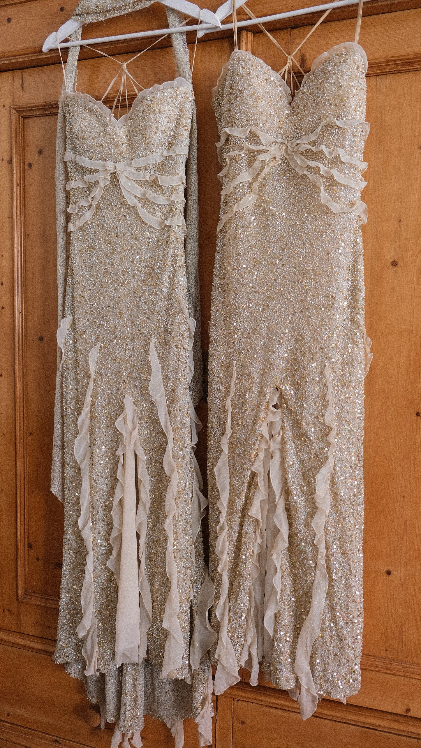 Spanish ‘washed ashore’ mermaid gown (S)
