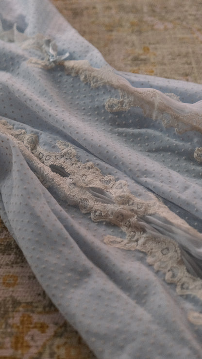 Cloud blue vintage babydoll with pleads (S/M, M)