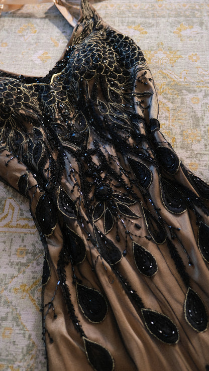 Sue Wong Nocturne flutter dress