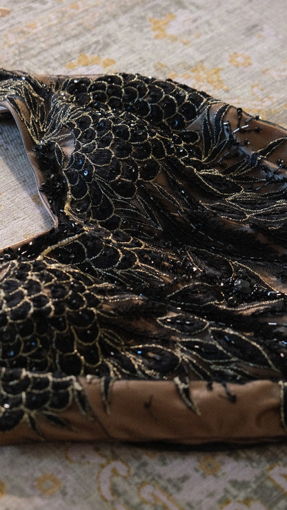 Sue Wong Nocturne flutter dress