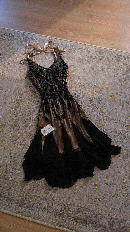 Sue Wong Nocturne flutter dress