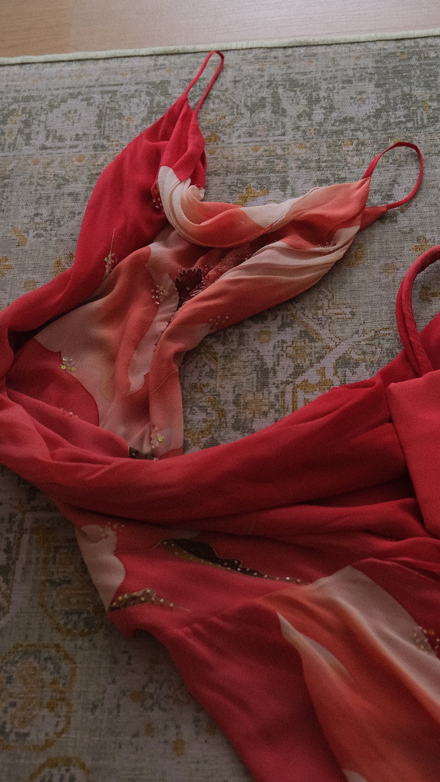 Vintage floral dress with bag (S/M - M/L)