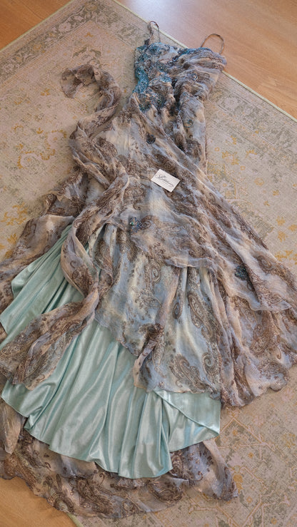Vintage asymmetrical mermaid dress (M-L)