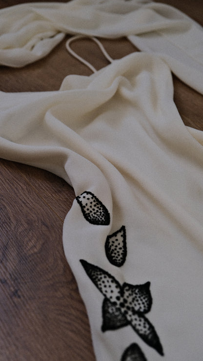 Ivory Bloom dress (S, S/M)