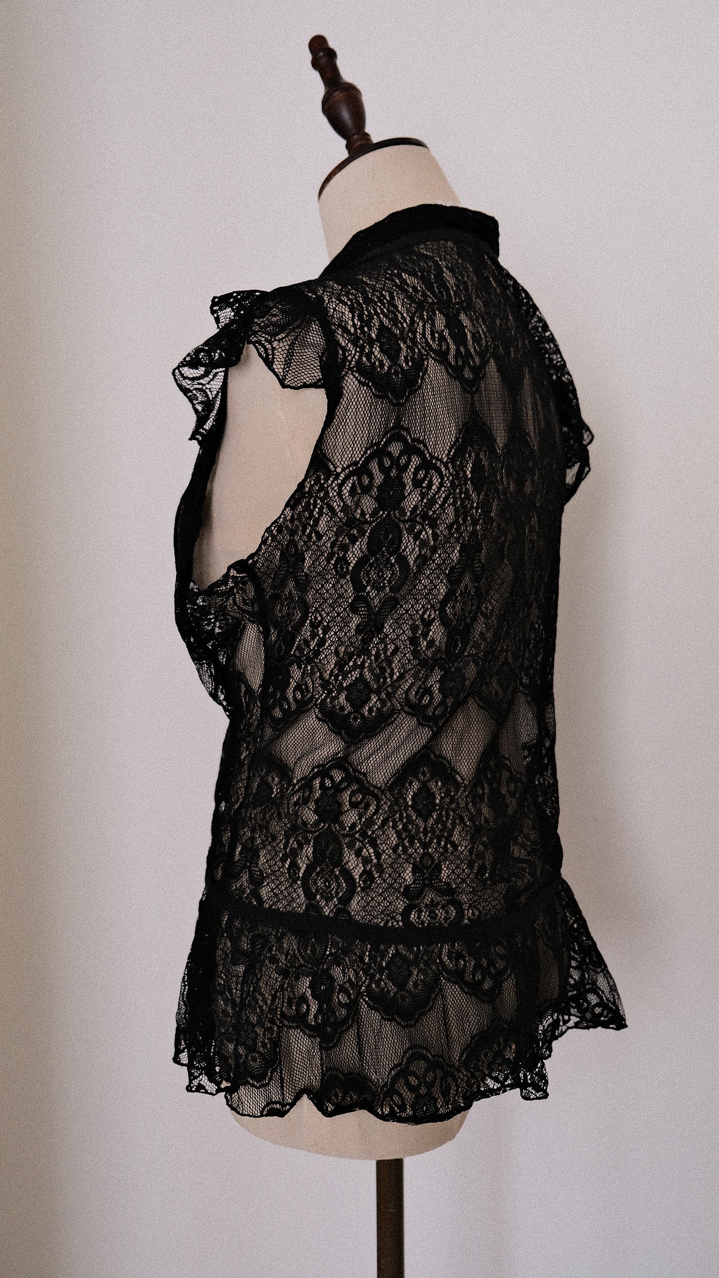 Vintage Dusk Lace blouse (M, M/L)